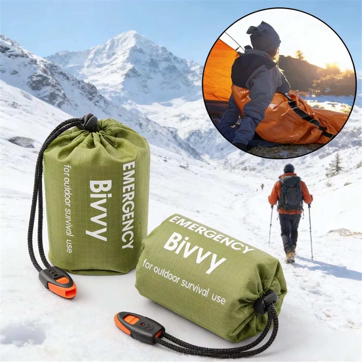 ถุงนอนฉุกเฉิน ผ้าห่มเอาชีวิตรอ - Bivy Bag Emergency บทวิจารณ์และราคา