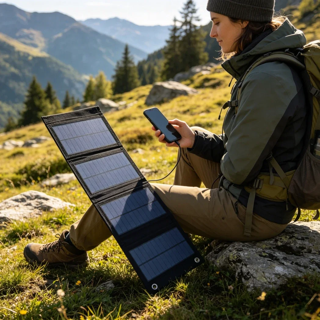 แผงโซลาร์เซลล์แบบพับได้ 25W พก - Solar Emergency Charger บทวิจารณ์และราคา