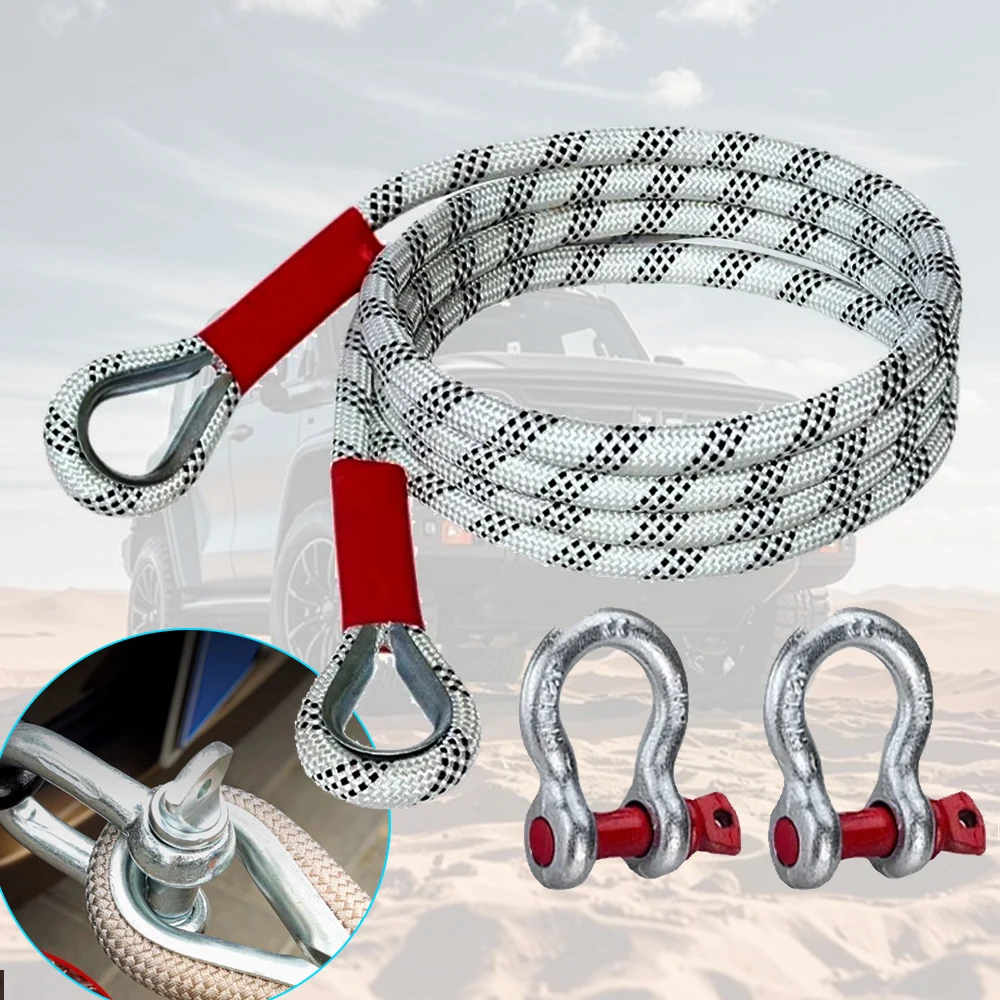 ใหม่สายรัดรถ 4x4 Offroad อุปกร - Rescue Rope Throw บทวิจารณ์และราคา